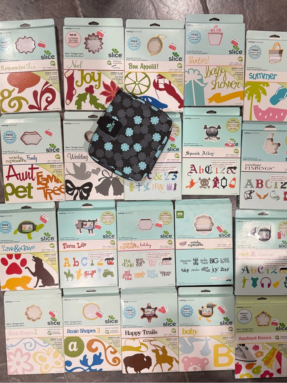 Making memories SLICE scrapbook 20 Design Cards LOT
